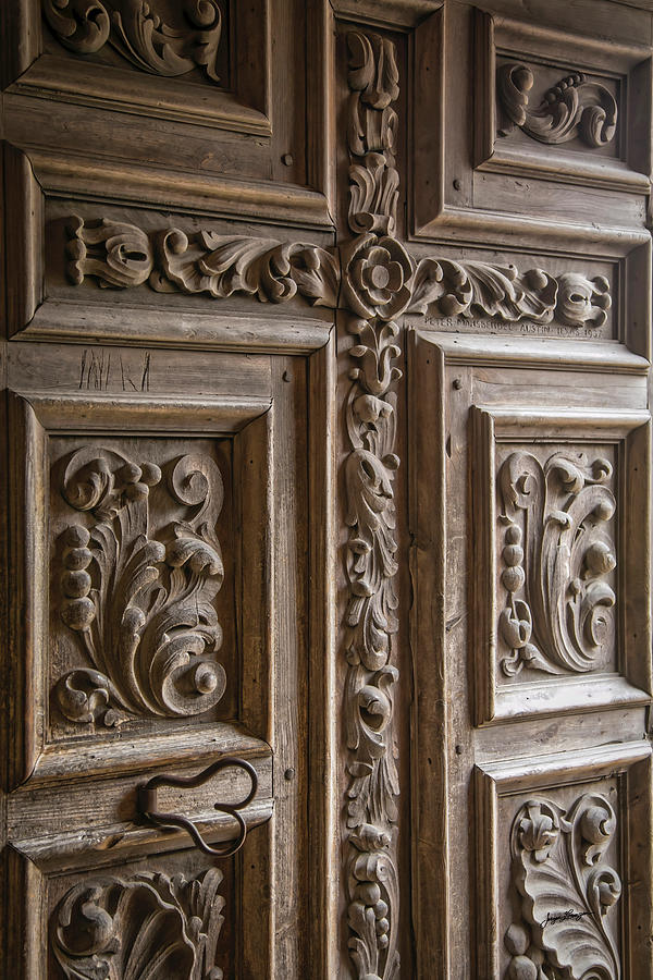 Mansbendel Door Carving Photograph by Jurgen Lorenzen