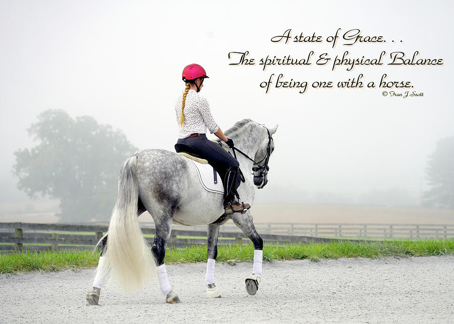 Mantra of the Equestrian Photograph by Fran J Scott