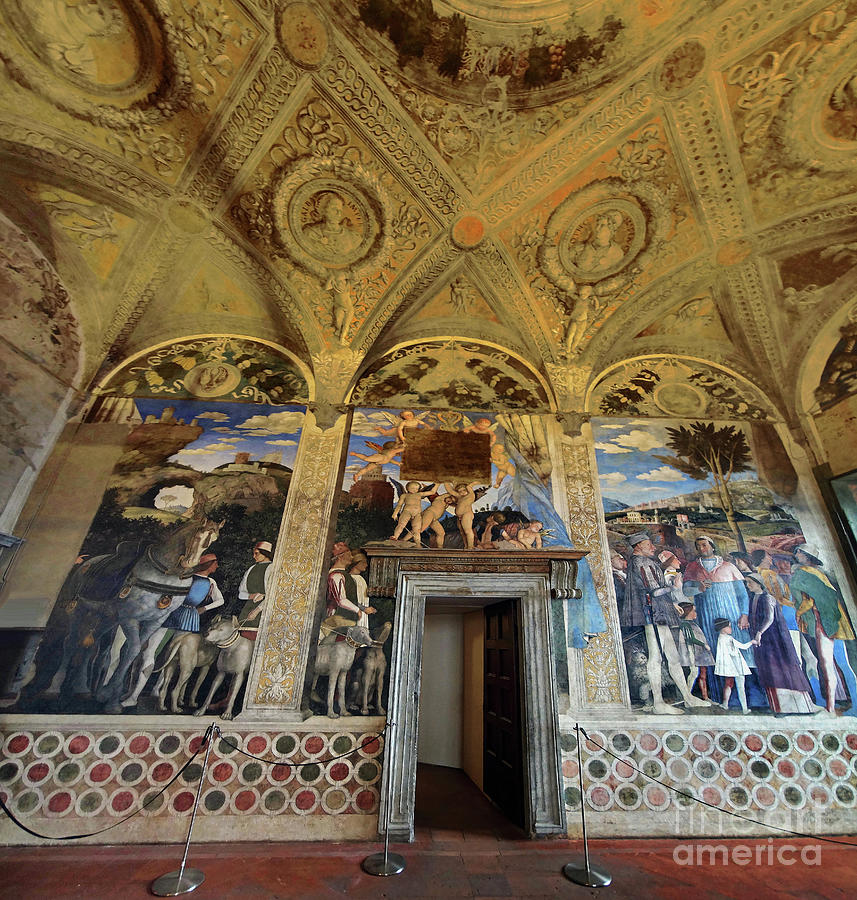 Mantua ducal palace bridal chamber 2 Photograph by Rudi Prott