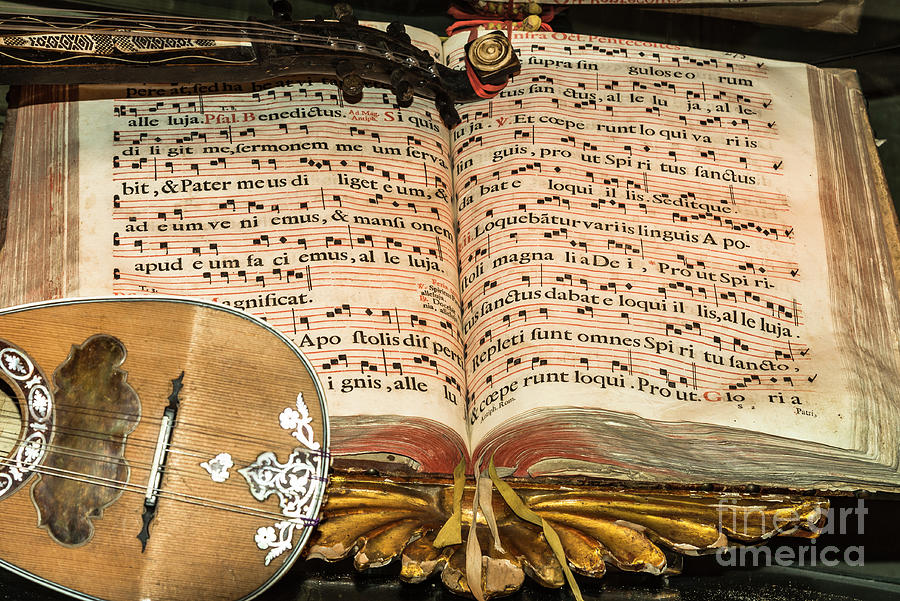 Manuscript Of Liturgical Music Photograph by Catherine Sullivan