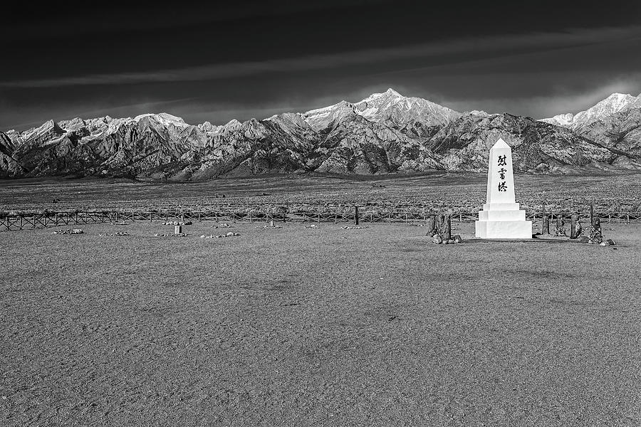 Mountain Photograph - Manzanar by Thomas Hall