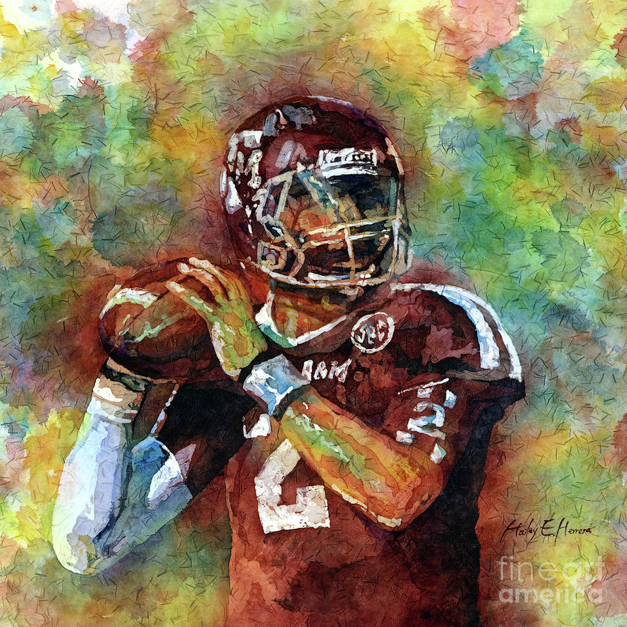 Manziel - Football Painting
