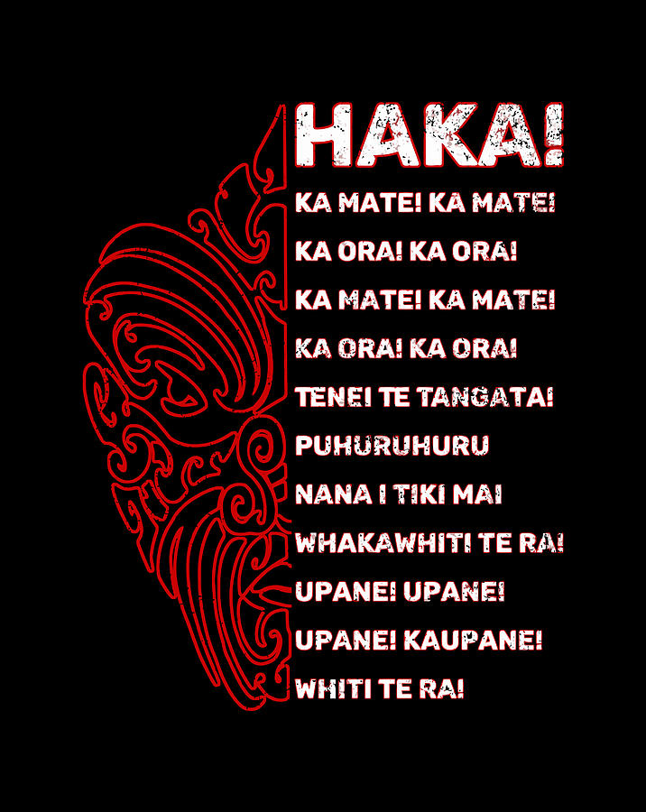 Maori Haka Haka Football Fans Gift New Zealand Rugby Drawing by Tintin ...