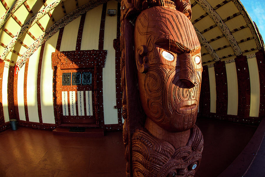 Tribal -  Maori Meeting House - Marae - New Zealand Photograph by Earth And Spirit