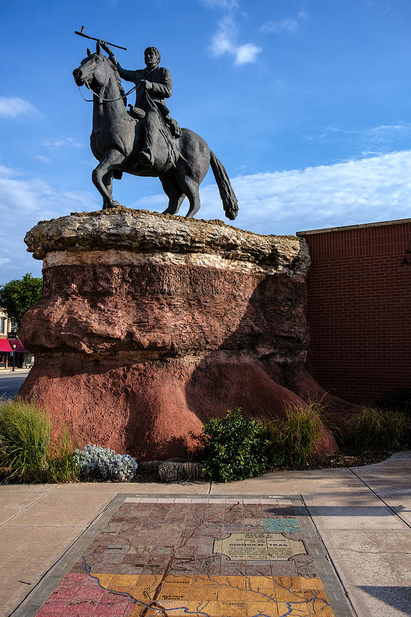 Map and Statue Photograph by Buck Buchanan | Fine Art America