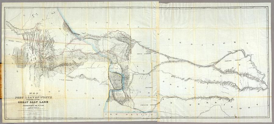 Map of a Reconnoissance between Fort Leavenworth on the Missouri River ...