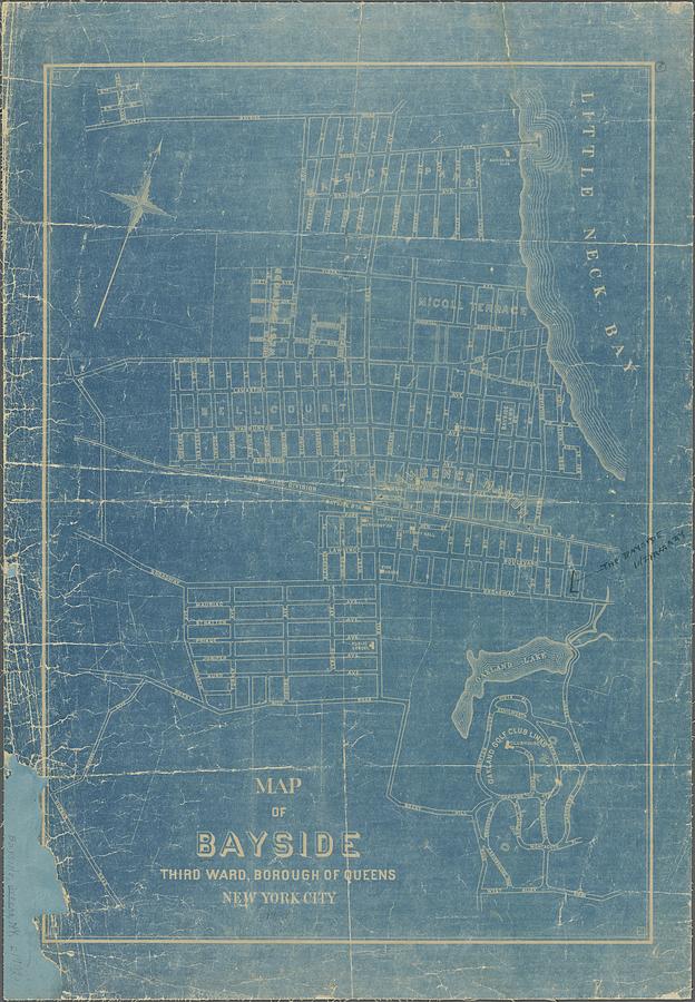 Map Of Bayside, Third Ward, Borough Of Queens, City Of New York Painting