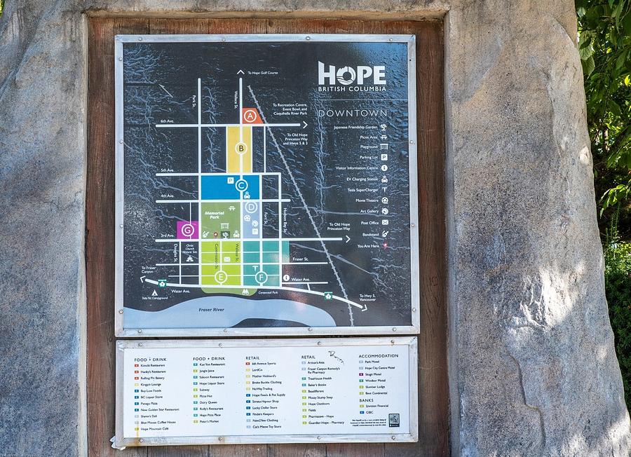 Map of City of Hope Photograph by Tom Cochran