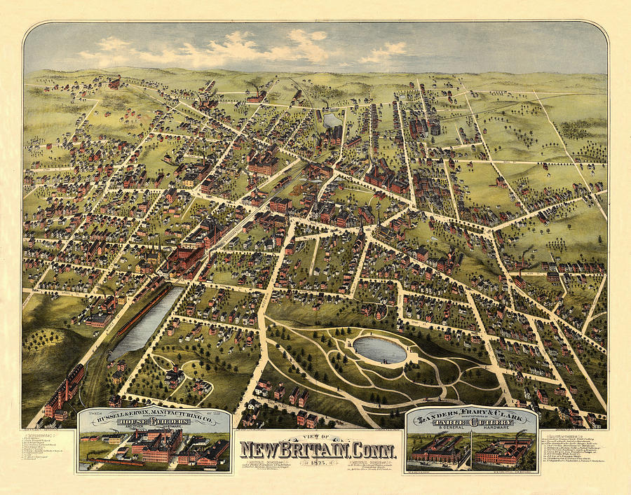 Map Of New Britain 1875 Photograph by Andrew Fare