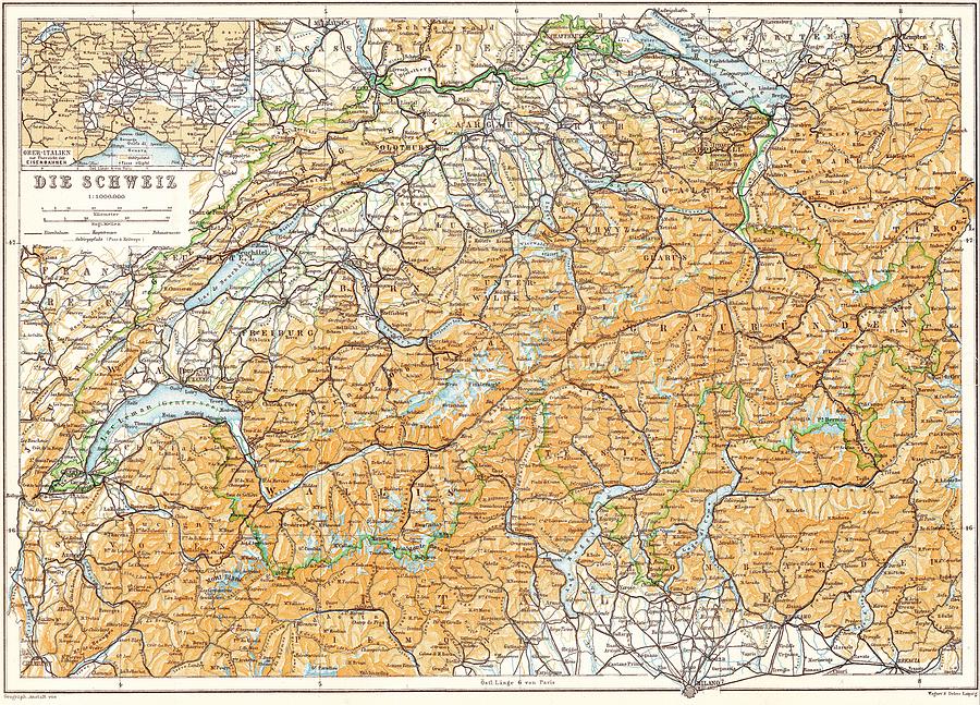 Map Of Switzerland 1913 Painting By Topartgallery24com Pixels   Map Of Switzerland 1913 Topartgallery24com 