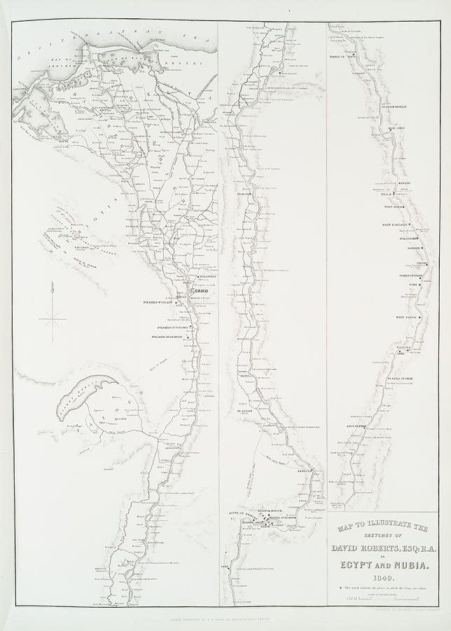 Map to illustrate the sketches of David Roberts, Esq._ R.A. in Egypt ...