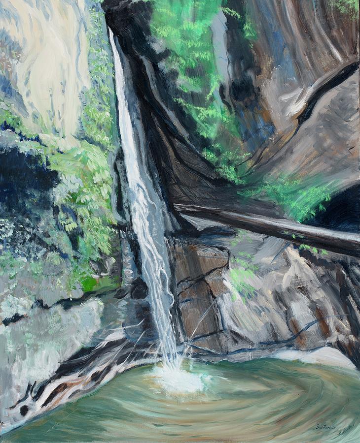 Maple Falls Painting by Santana Star