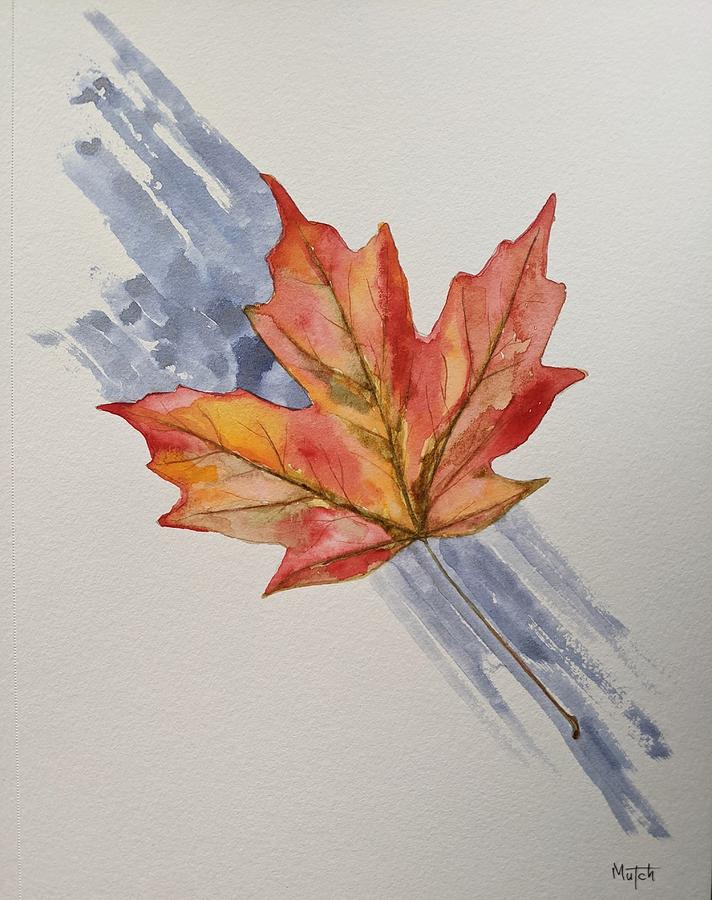 Maple Leaf Painting by Lisa Mutch