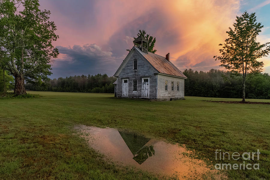 Maple Ridge Schoolhouse - After the Storm Photograph by Craig Shaknis