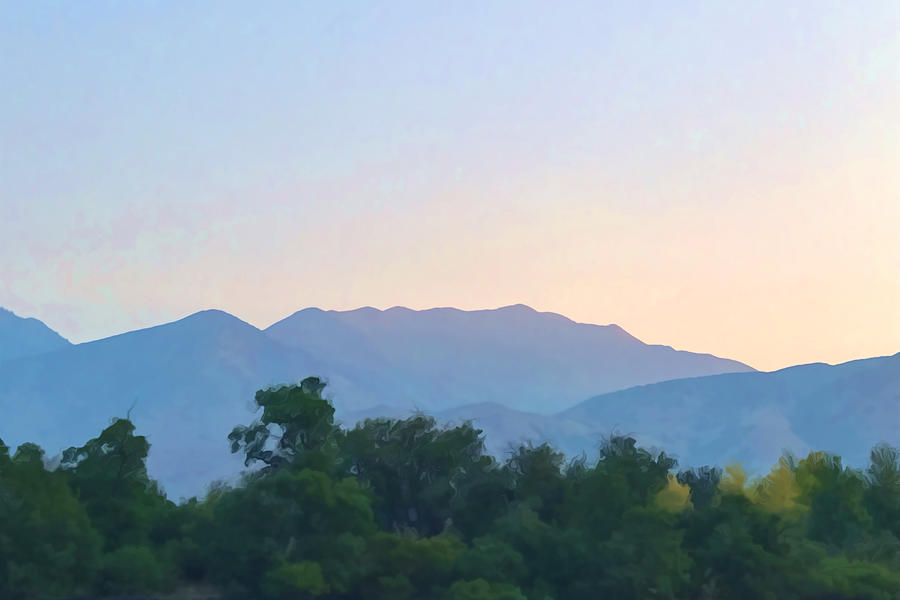 Mapleton mountains Digital Art by Timothy McDonnell - Fine Art America