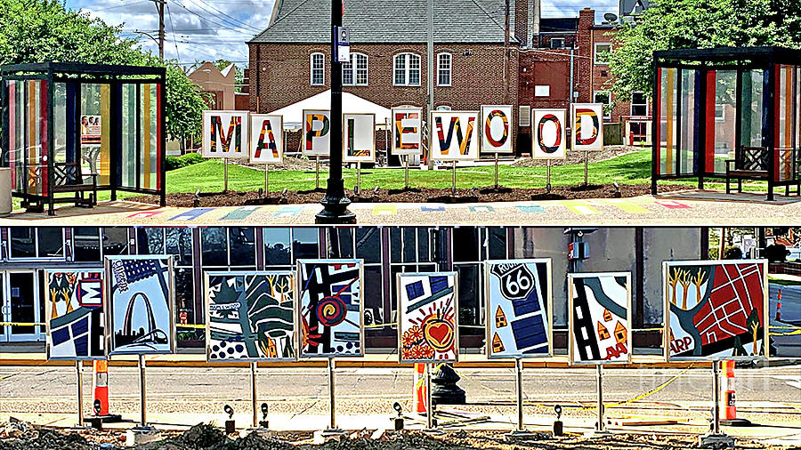 Maplewood Transit Stop Painting by Genevieve Esson