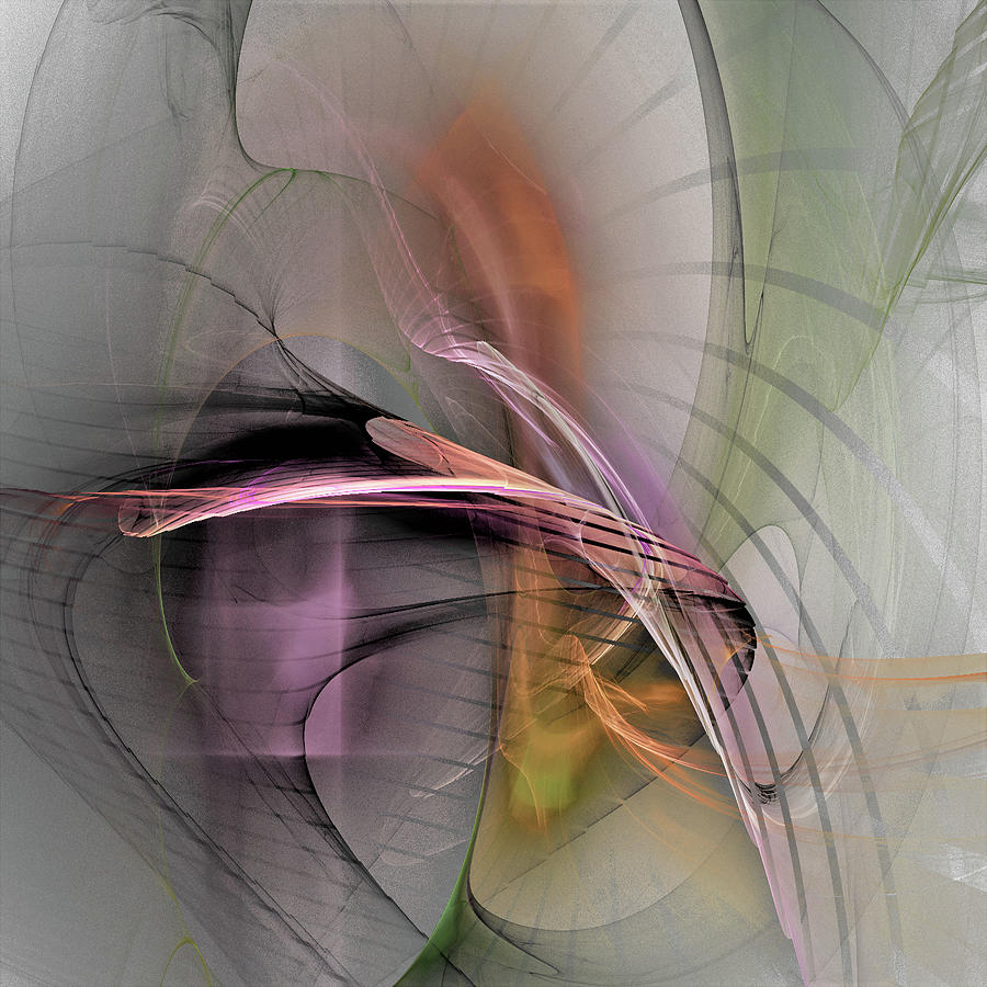 Abstract Digital Art - Mapping by Julie Grace