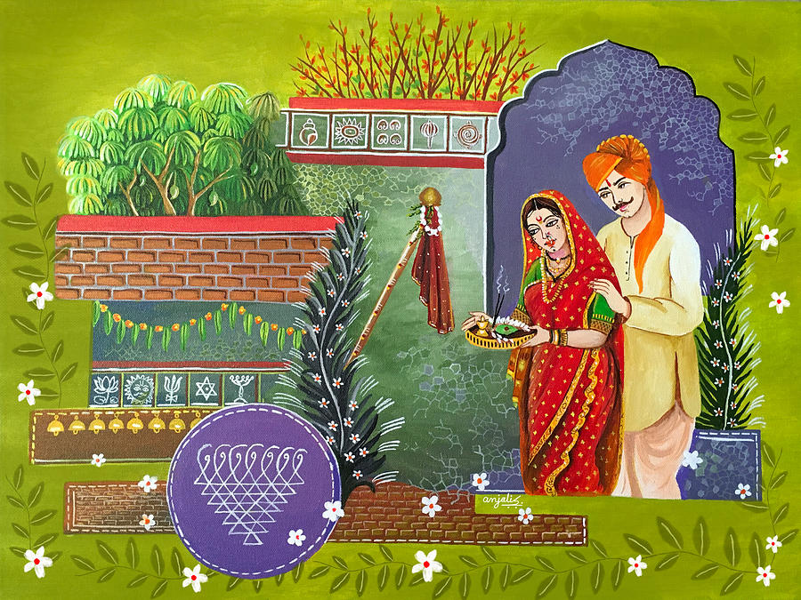 Marathi New Year Painting