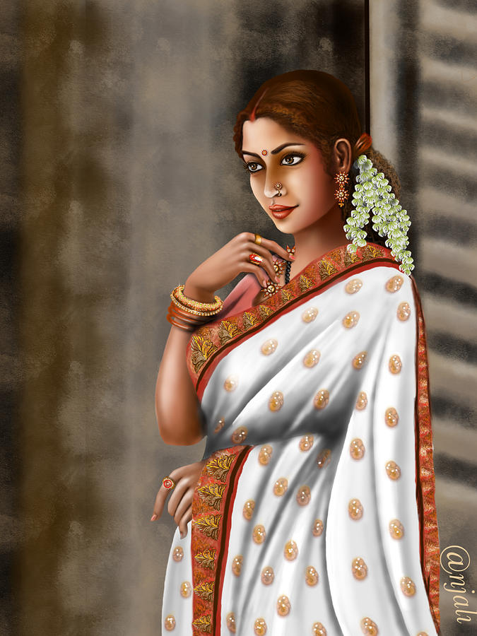 Marathi Woman Digital Art