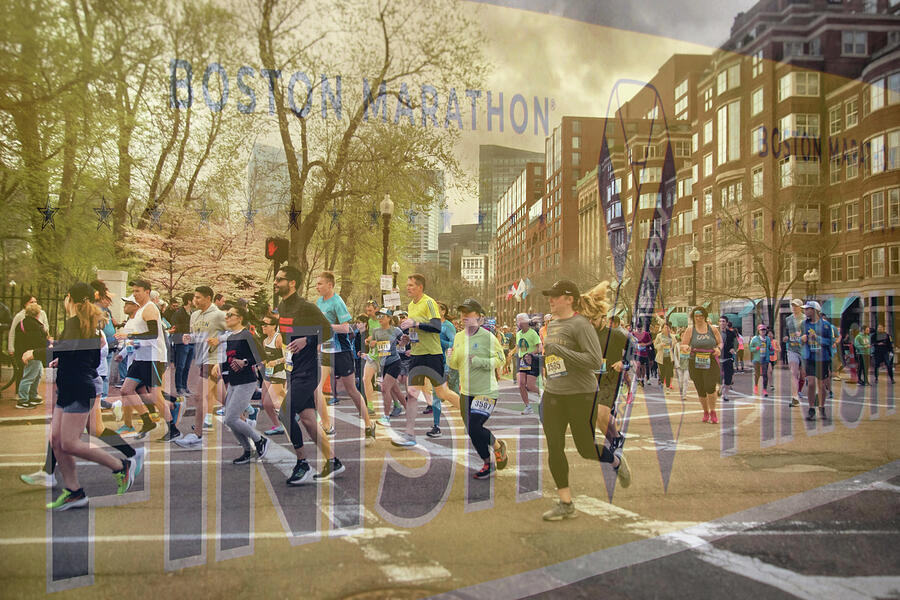 Marathon Photograph - Marathon Weekend 127th Boston Marathon 2023 One Boston Day Run by Joann Vitali