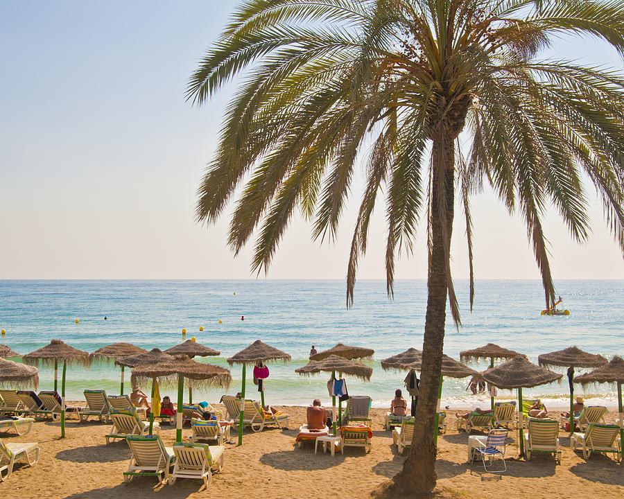 Marbella beach, Costa del Sol, Spain Photograph by John Harper