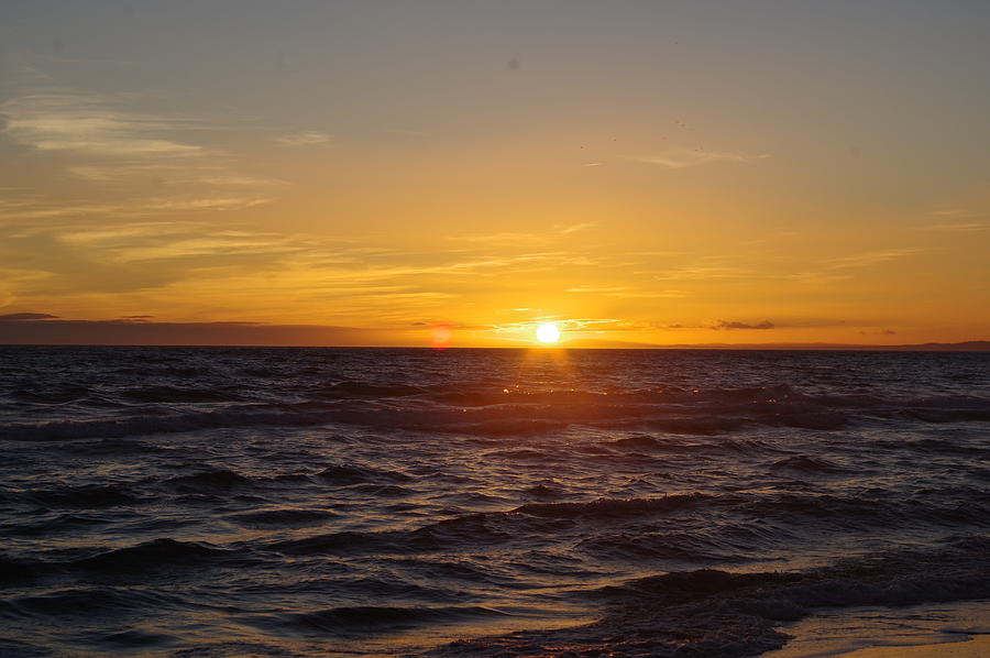 Marbella Sunset across waves Photograph by Murray Croft Marbella Sunset across waves Photograph by Murray Croft