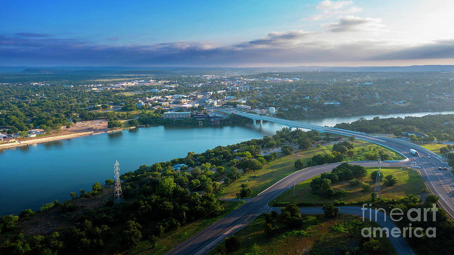 Marble Falls Photograph - Marble Falls, Texas is a beautiful town nestled in the heart of the hill country, and is the fastest growing town in the country by Dan Herron