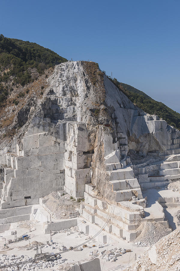 Marble quarry near Colonnata Photograph by Maremagnum