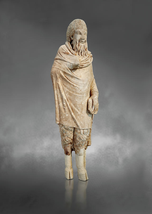 Marble statue of Pan found in Sparta - Athens Archaeological Museum  Photograph by Paul E Williams