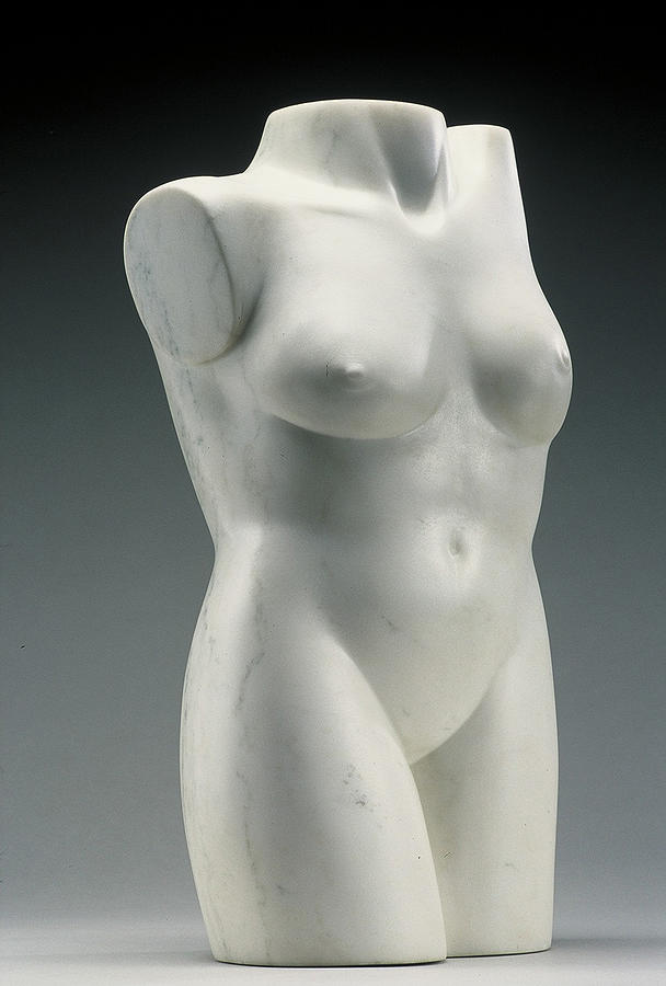 Nude Sculpture - Marble Venus by Lisbeth Sabol