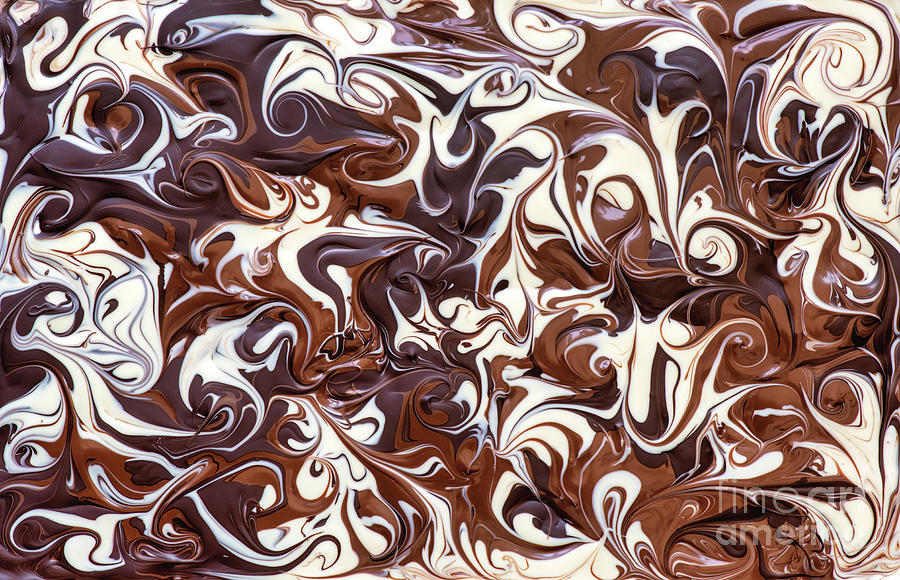 Pattern Photograph - Marbled Chocolate Pattern by Tim Gainey