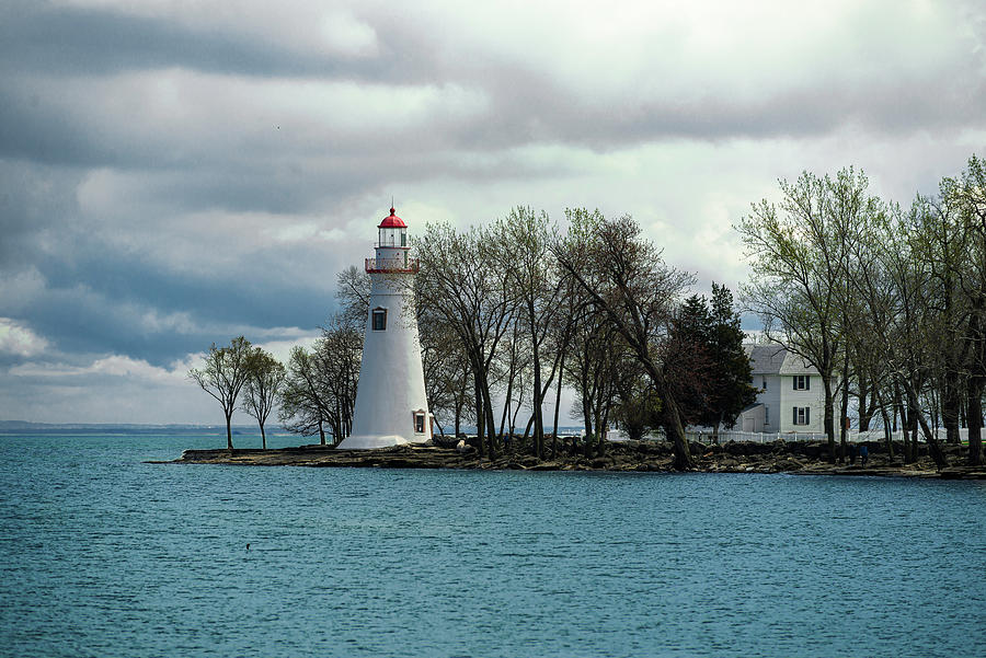 Marblehead Lighthouse Spring Photograph by James McClintock