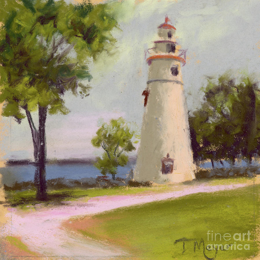 Marblehead Lighthouse III by Terri Meyer Painting by Terri Meyer Fine