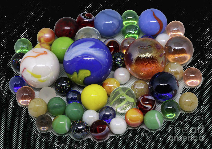 Marbles, vintage games Photograph by Tom Conway