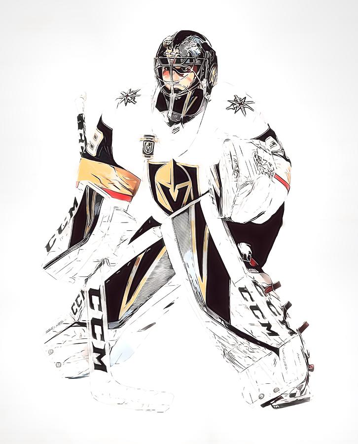 Marc-Andre Fleury Golden Star Vegas Golden Knights NHL Hockey Action –  Sports Poster Warehouse