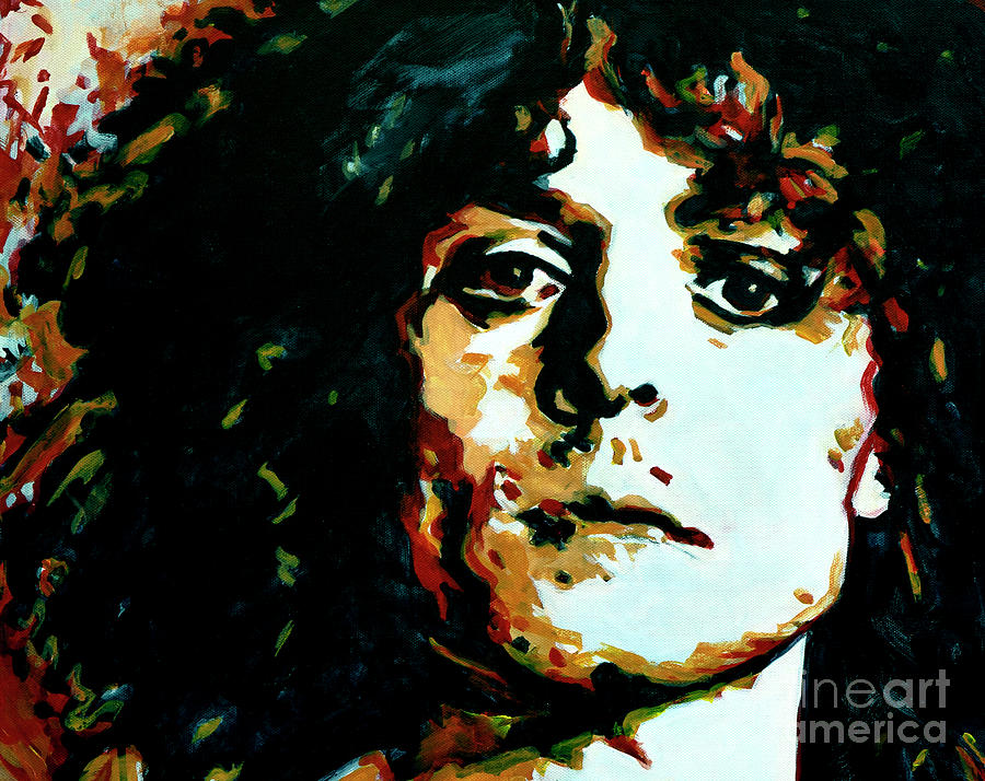 Marc Bolan - In Days Of Dreams When We Were Free Painting by Tanya Filichkin
