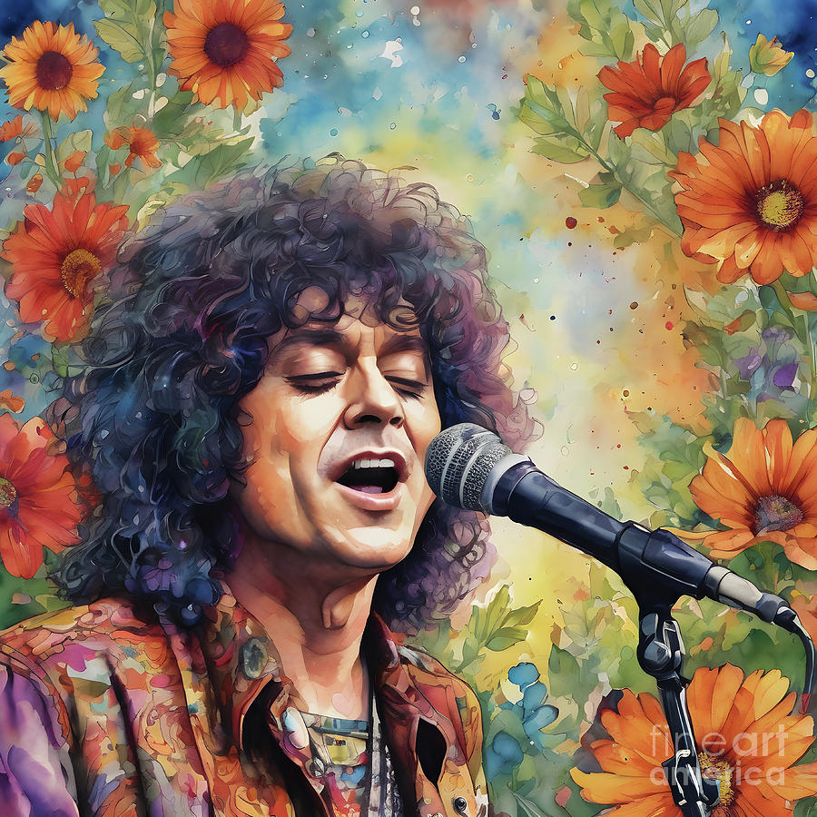Marc Bolan T Digital Art by DSE Graphics