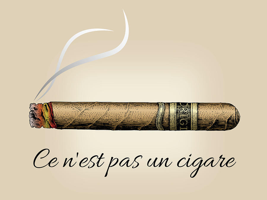 Marcel Duchamp Cigar French Painting by Tony Rubino