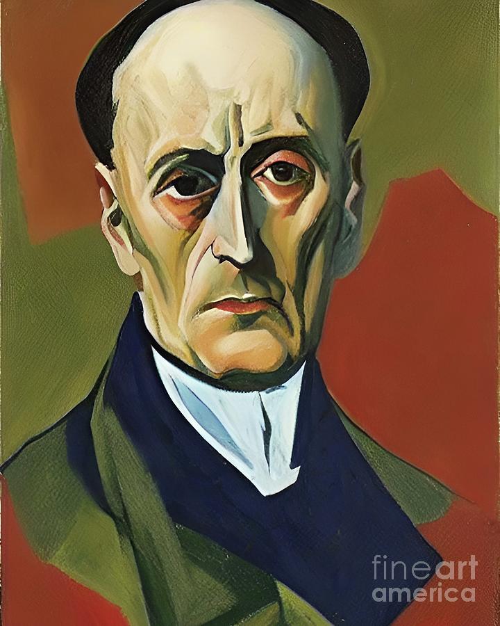 Marcel Duchamp expressionist portrait Digital Art by Christina Fairhead Art and Merch Marcel Duchamp expressionist portrait Digital Art by Christina Fairhead Art and Merch