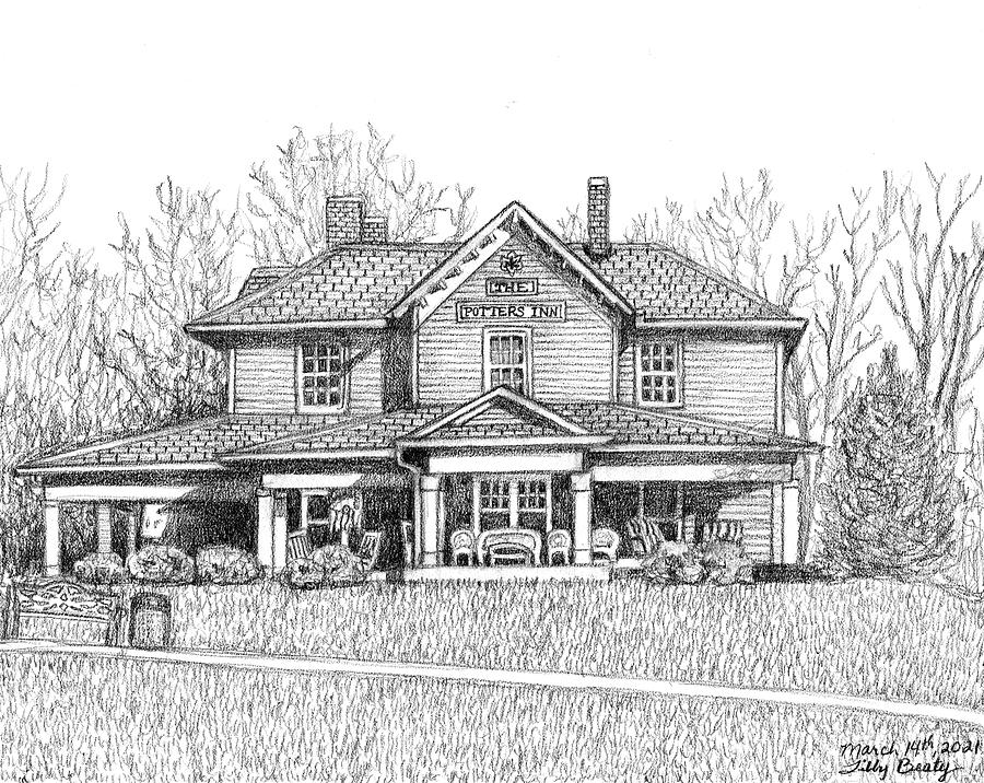 March 14th, 2021 The Potter's Inn Drawing by Libby Beaty - Fine Art America