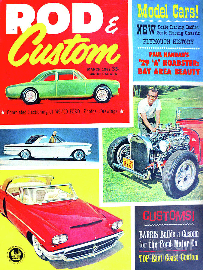 March 1963 Rod and Custom Mag Photograph by David Lee Thompson