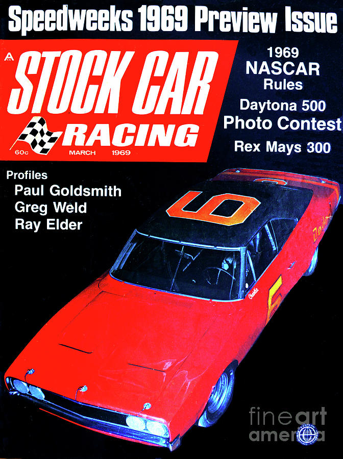 March 1969 Stock Car Racing mag Photograph by David Lee Thompson