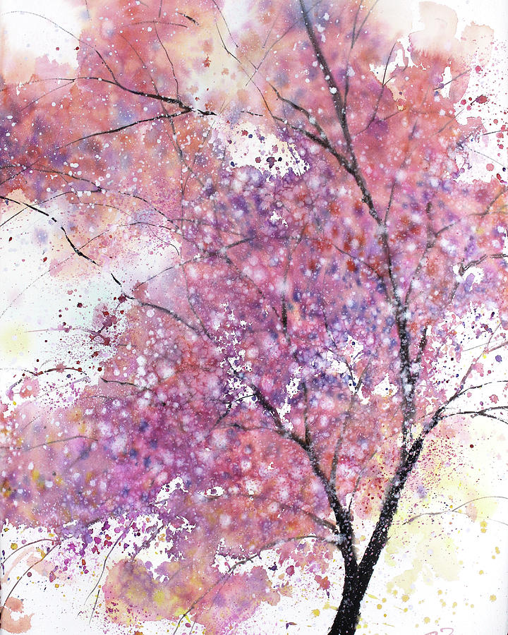 March  2018 No. Cherry Tree Painting by Sumiyo Toribe