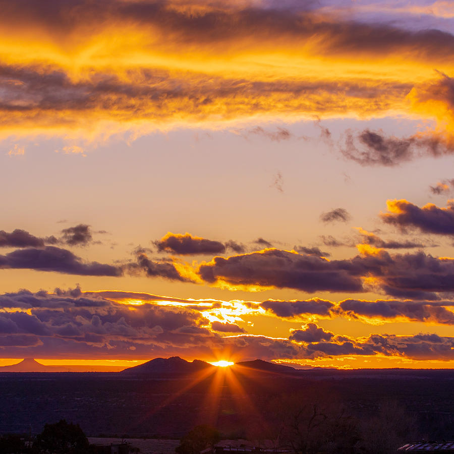 March sunset from the Taos Overlook Photograph by Elijah Rael | Fine ...