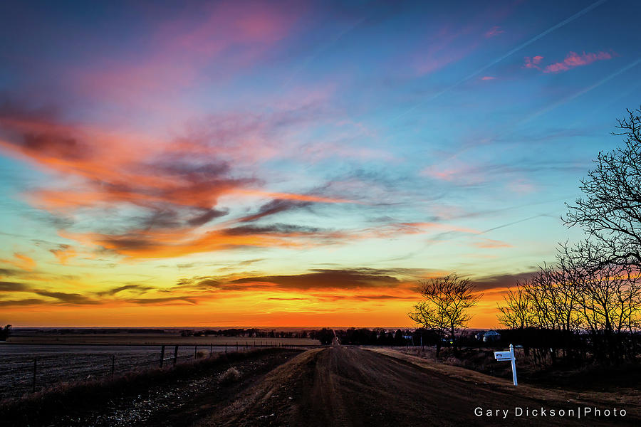 March Sunset in Lincoln County Photograph by Gary Dickson Fine Art