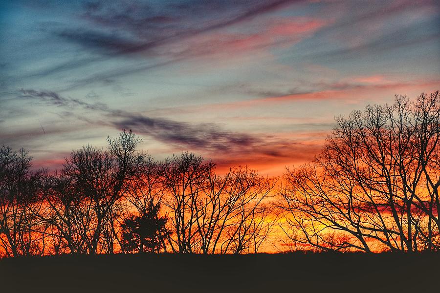 March Sunset Photograph by Monika Salvan