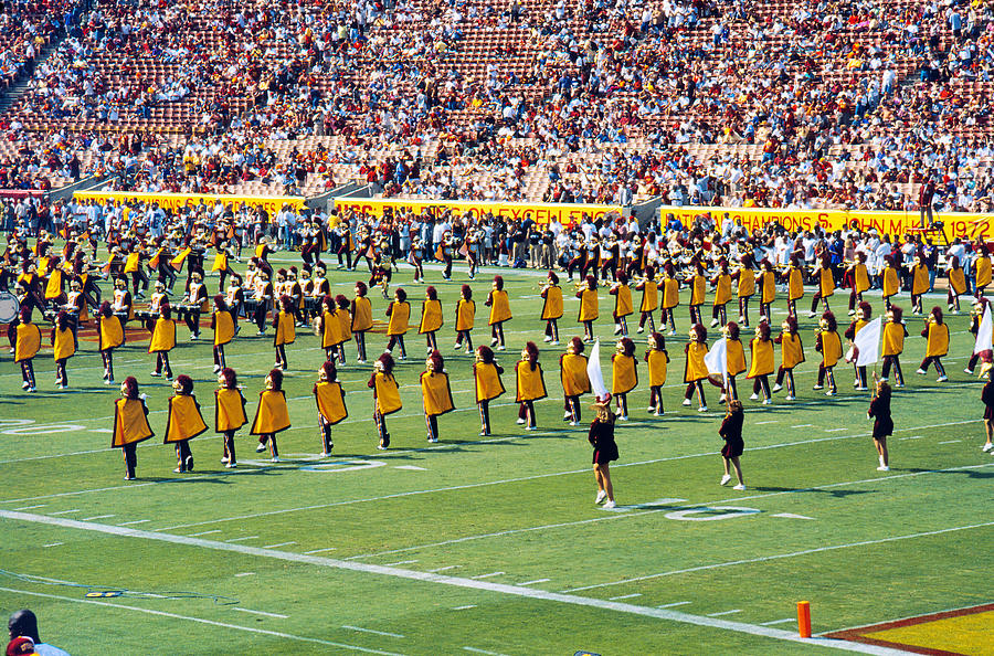 Marching Band, USC Trojans Football Game Photograph by Peter Bennett