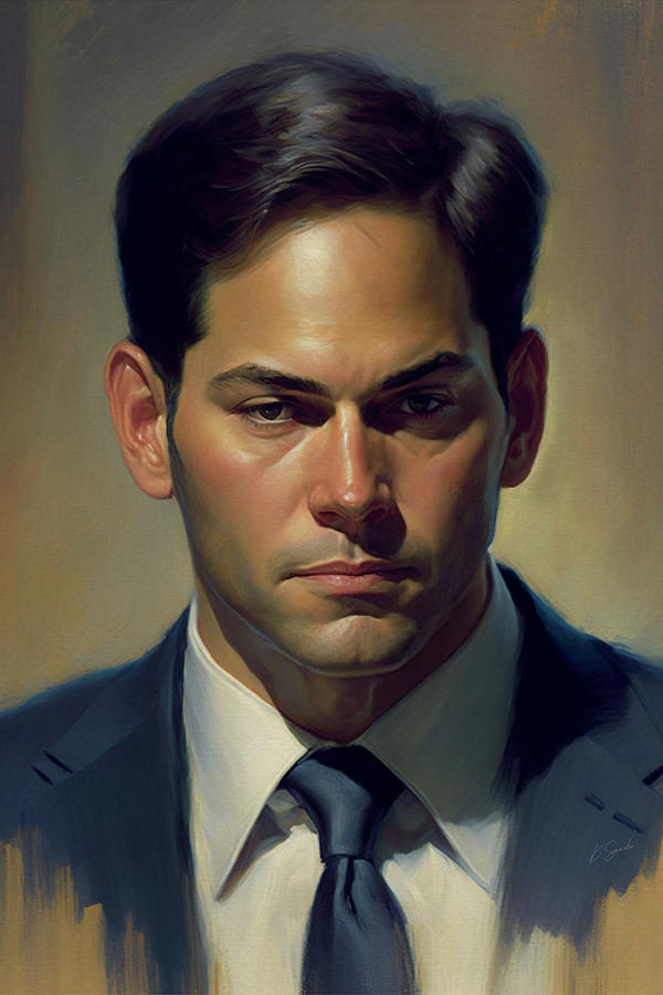 Marco Rubio Painting by Kai Saarto