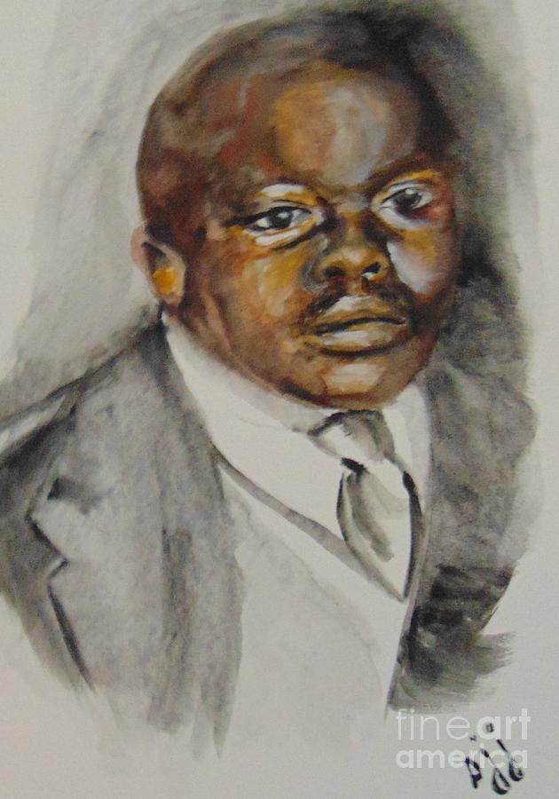 Marcus Garvey Painting by Saundra Johnson