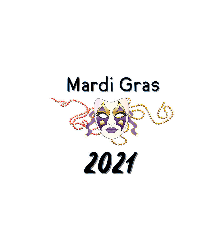 Mardi Gras 2021 Digital Art by Ali Baucom